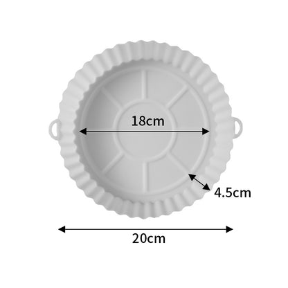 Air Fryer Tray Silicone Mat Baking Oven Square Round Silicone Baking Pan Kitchen Supplies