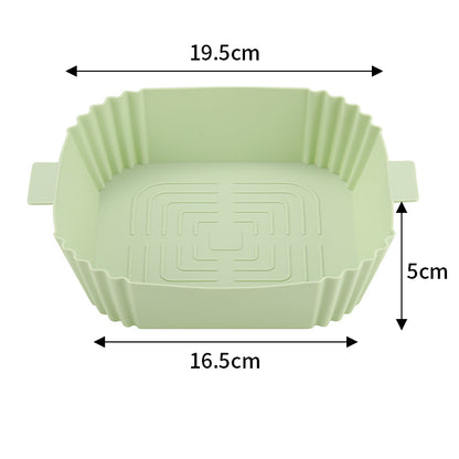 Air Fryer Tray Silicone Mat Baking Oven Square Round Silicone Baking Pan Kitchen Supplies