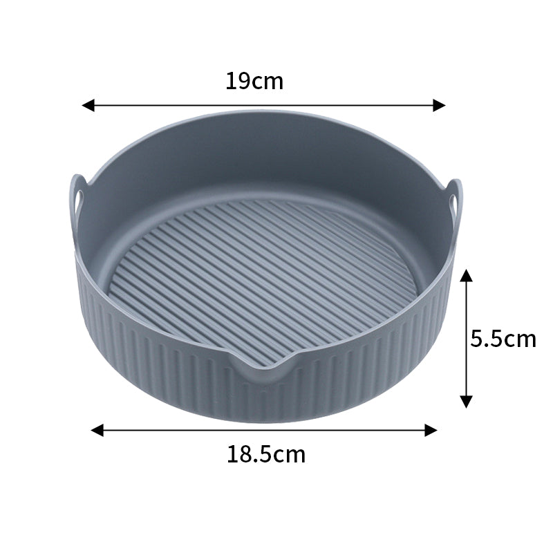 Air Fryer Tray Silicone Mat Baking Oven Square Round Silicone Baking Pan Kitchen Supplies